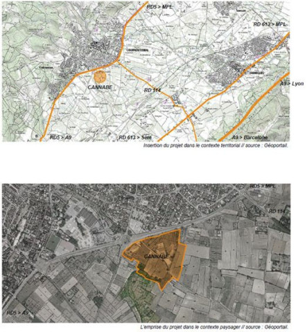 Zone Cannabe à Cournonterral