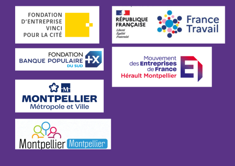 Les partenaires du Choeurs Soul'idaire : Vinci fondation ; Fondation Banque Populaire ; Ville de Montpellier, Mission Locale Montpellier ; France Travail ; Medef Montpellier