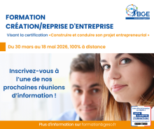 Formation création reprise d'entreprise BGE
