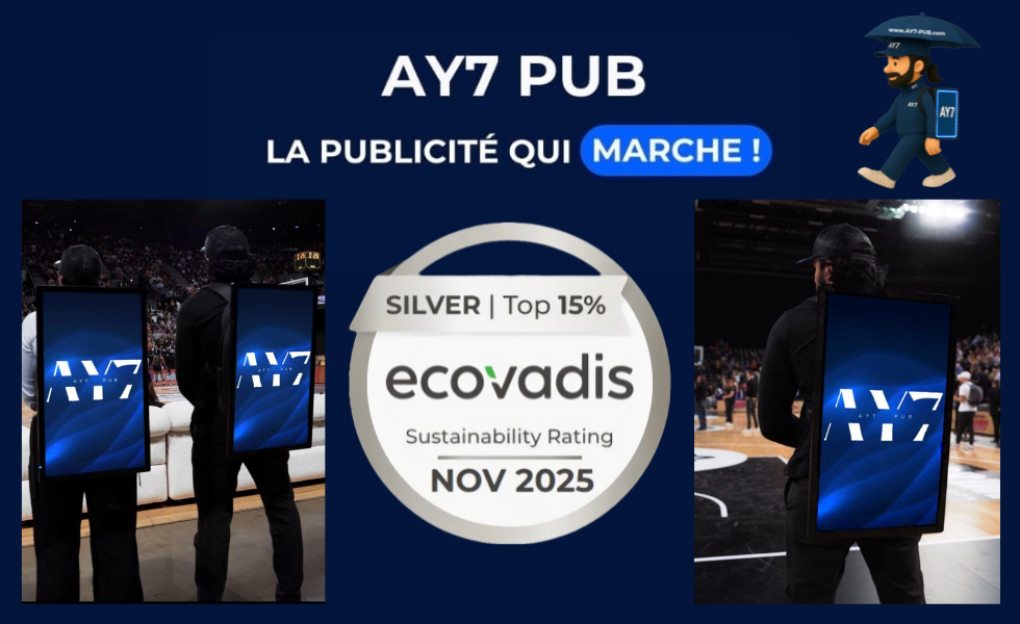 Photos Agents AY7 PUB et Médaille d'Argent EcoVadis