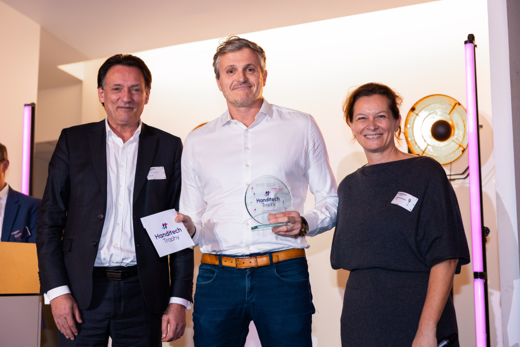 Photo de la récompense Handitech Trophy pour SONUP SoCiety dans la catégorie Emploi.