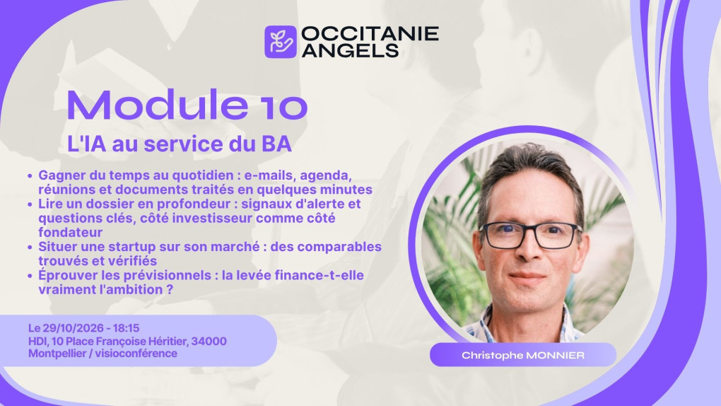 Affiche du module 10 animé par christophe monnier